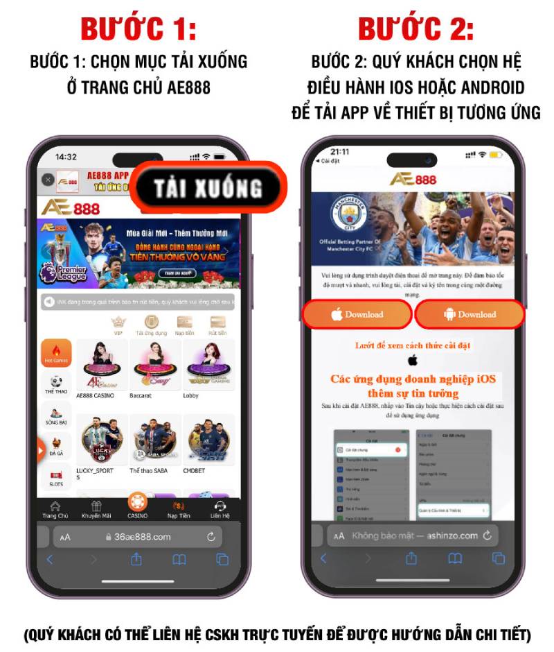 Tải App Ae888 Trên iOS Và APK – Hướng Dẫn Cài Đặt Nhanh, An Toàn 3 tai app ios